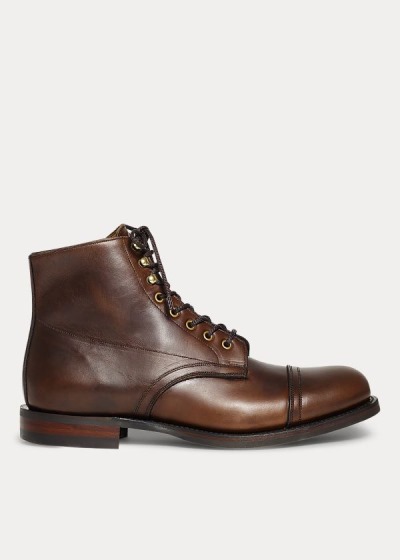 Men's Ralph Lauren Livingstone Leather Boots | 690783CMH